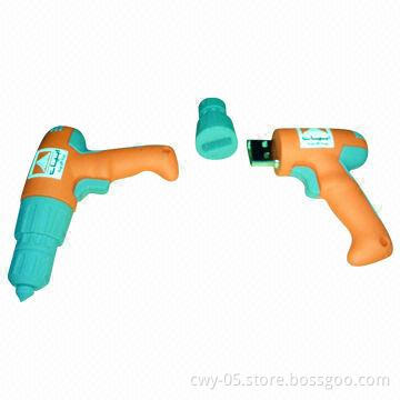 Blower Style PVC USB Flash Drives, Available in Various Capacities